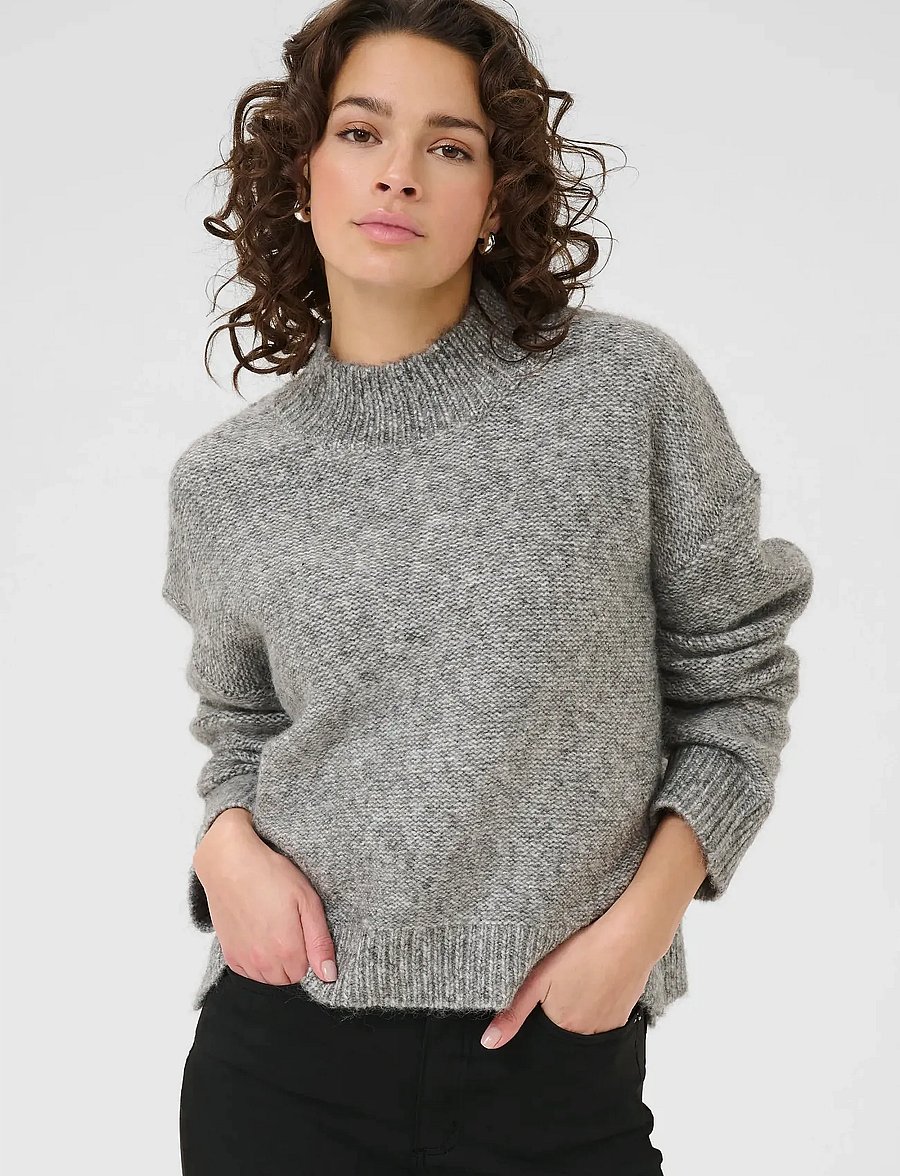 Kaffe - KAlabis Pullover - pullover - grey melange - 0