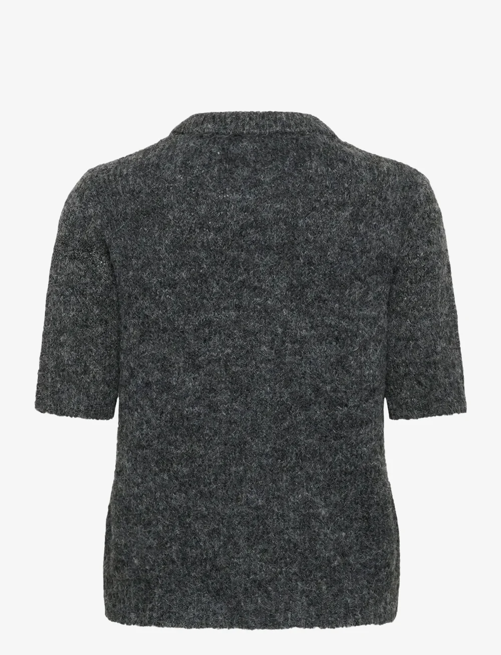 Kaffe - KAemilie Polo Pullover - stickade tröjor - dark grey melange - 2