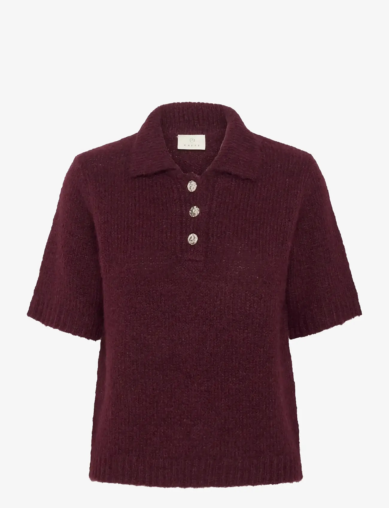 Kaffe - KAemilie Polo Pullover - poloer - windsor wine - 0