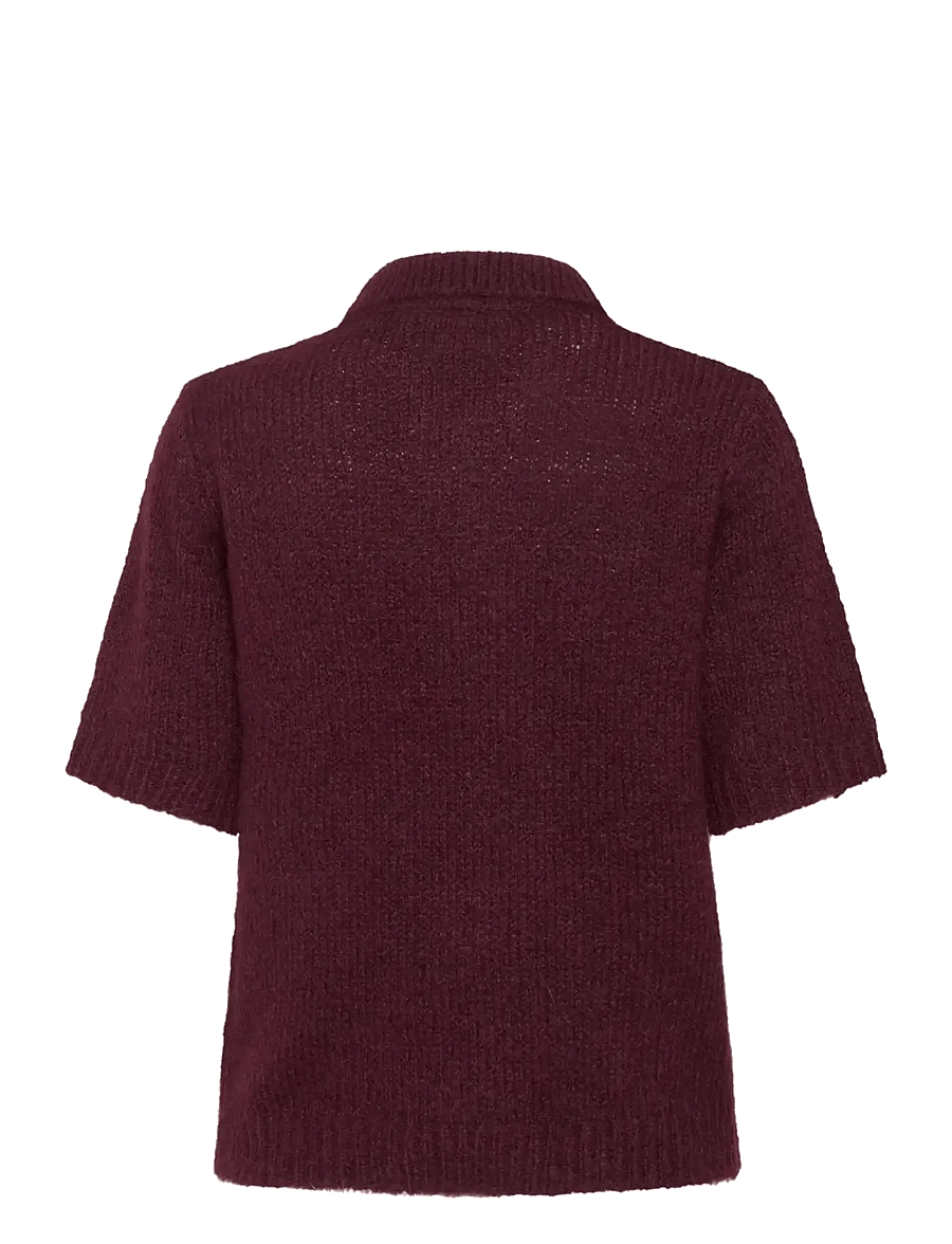 Kaffe - KAemilie Polo Pullover - kampsunid - windsor wine - 2