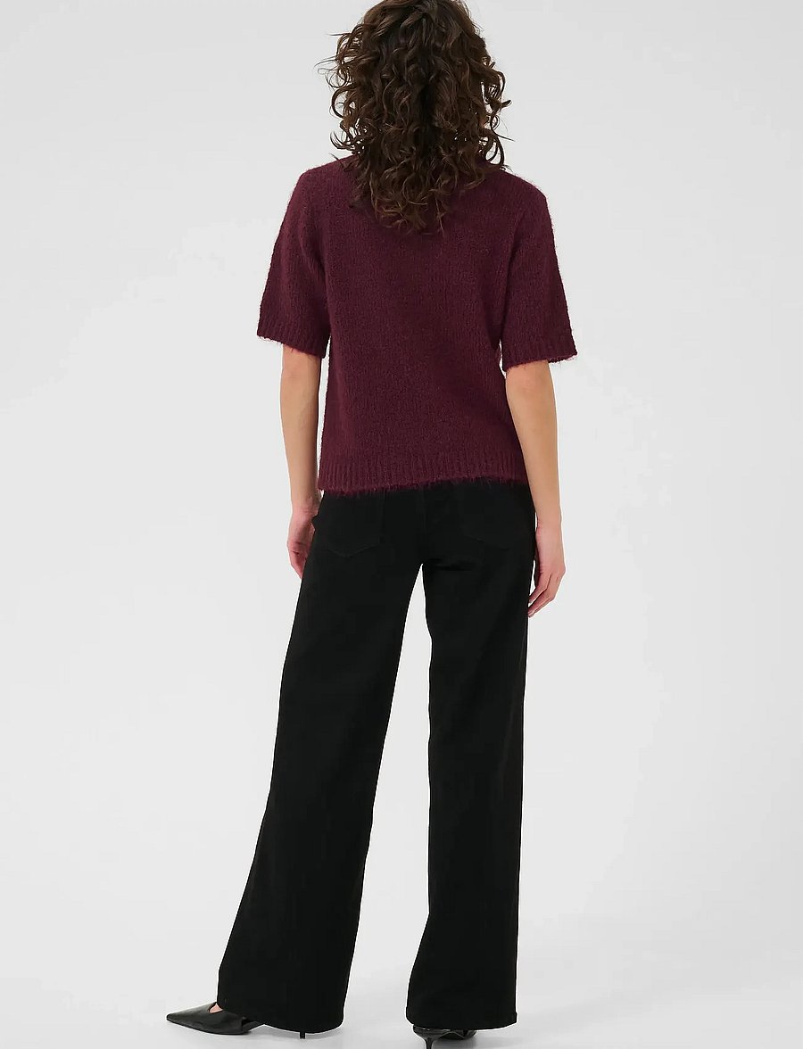 Kaffe - KAemilie Polo Pullover - kampsunid - windsor wine - 4