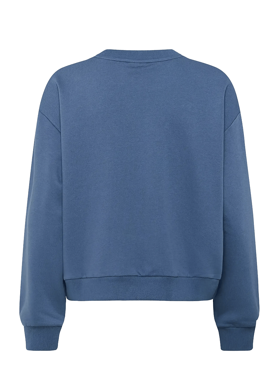 Kaffe - KAelenora Sweatshirt - igapäevane stiil - bering sea/club embd. - 2