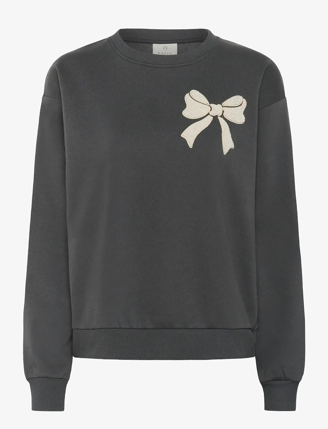 Kaffe - KAelenora Sweatshirt - laveste priser - black oyster/bow - 1