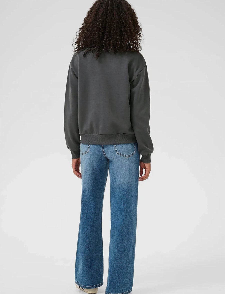 Kaffe - KAelenora Sweatshirt - vardagsstil - black oyster/bow - 4