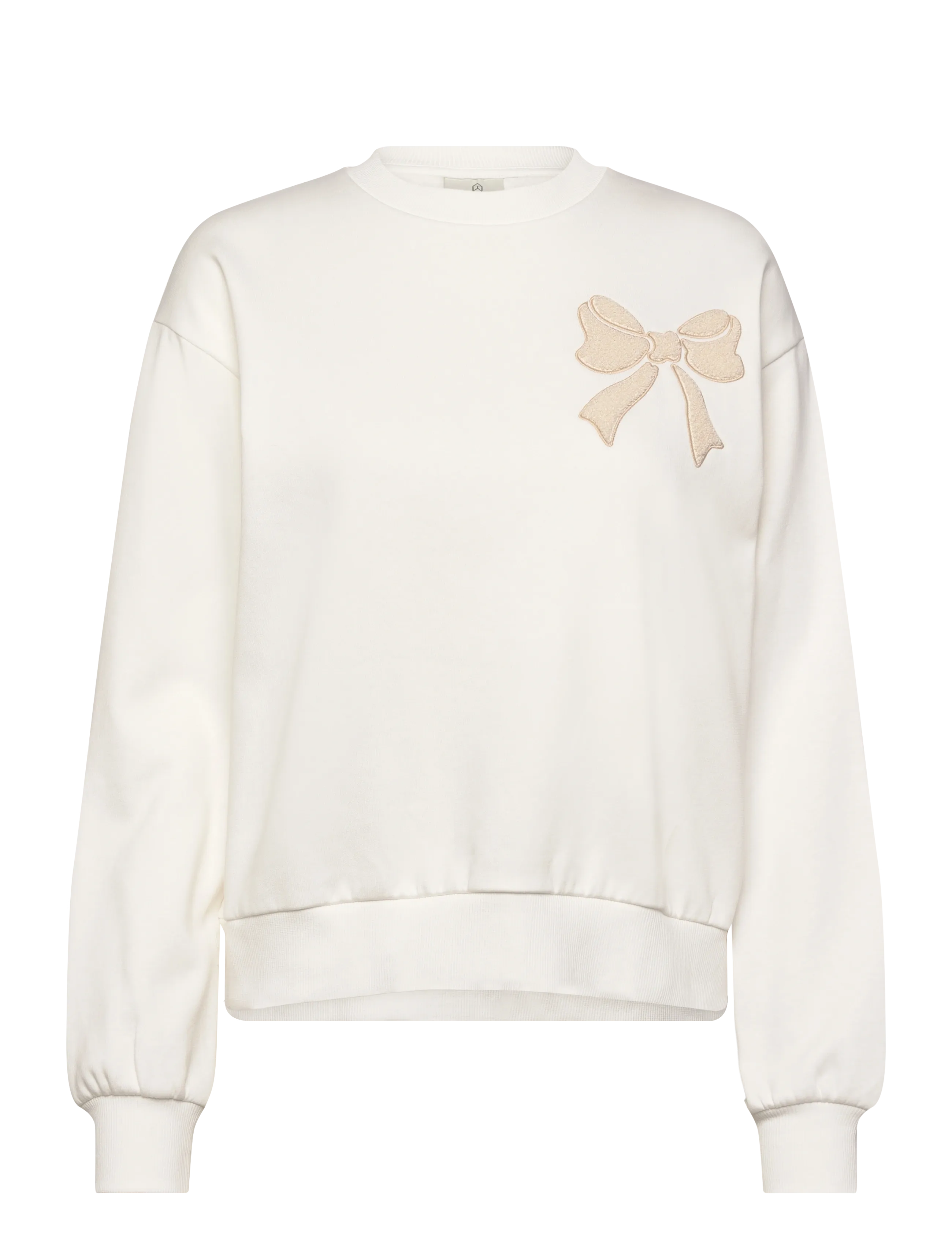Kaffe KAelenora Sweatshirt - Kaffe - CHALK / FEATHER GRAY BOW / white