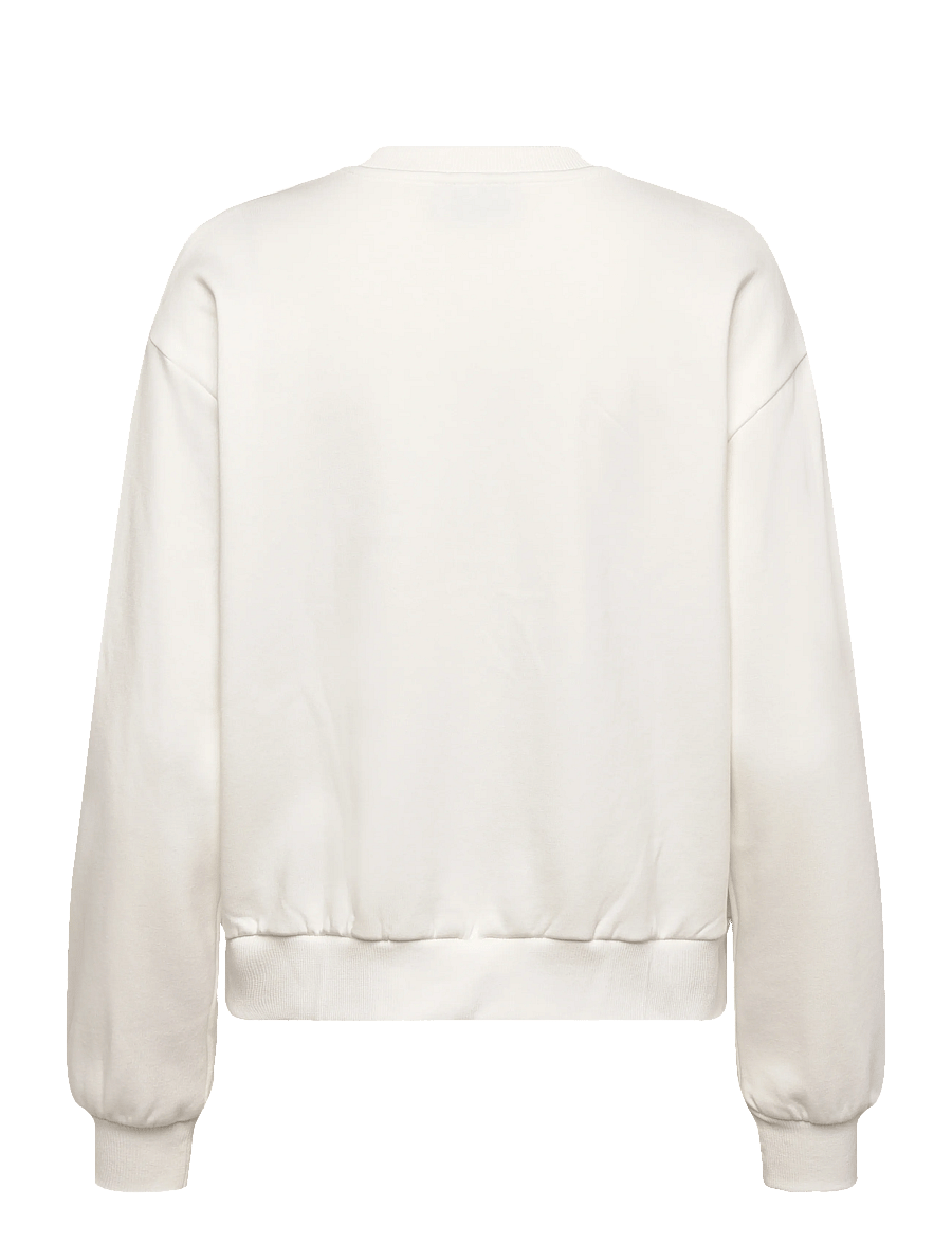 Kaffe - KAelenora Sweatshirt - igapäevane stiil - chalk / feather gray bow - 1