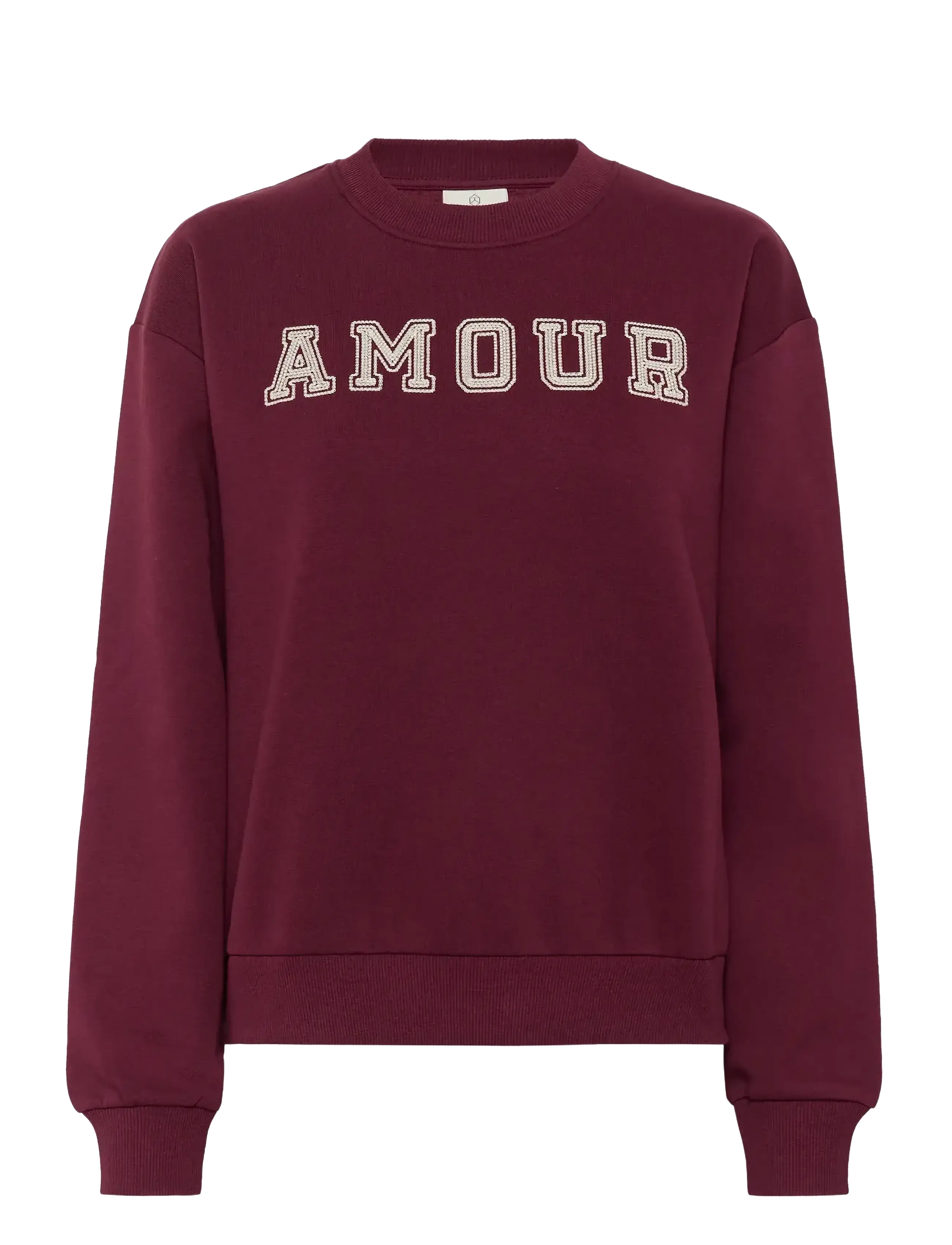 Kaffe KAelenora Sweatshirt - Sweatshirts - WINDSOR WINE/AMOUR EMBD. / burgundy