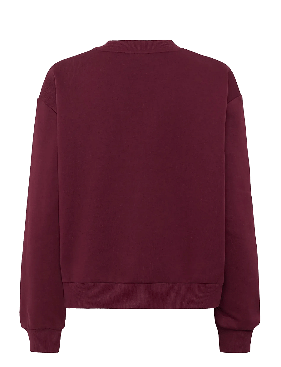 Kaffe - KAelenora Sweatshirt - colleget - windsor wine/amour embd. - 2