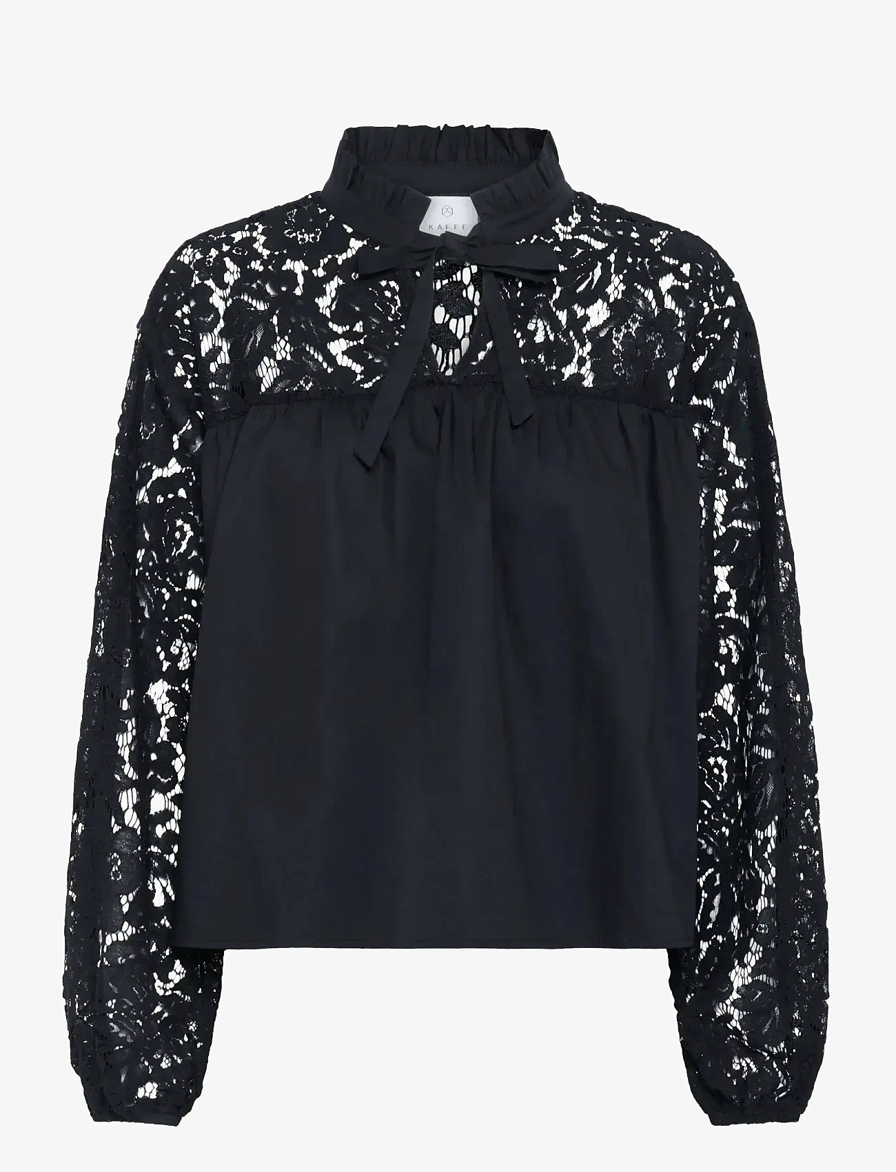 Kaffe - KAcynthia Blouse - langærmede bluser - black deep - 0