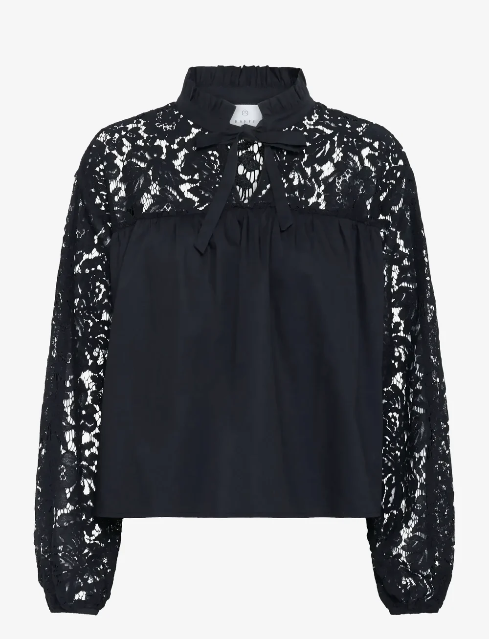 Kaffe - KAcynthia Blouse - langærmede bluser - black deep - 1