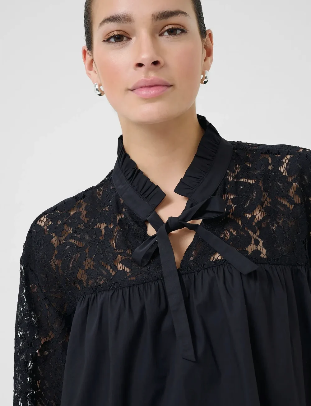 Kaffe - KAcynthia Blouse - langærmede bluser - black deep - 5
