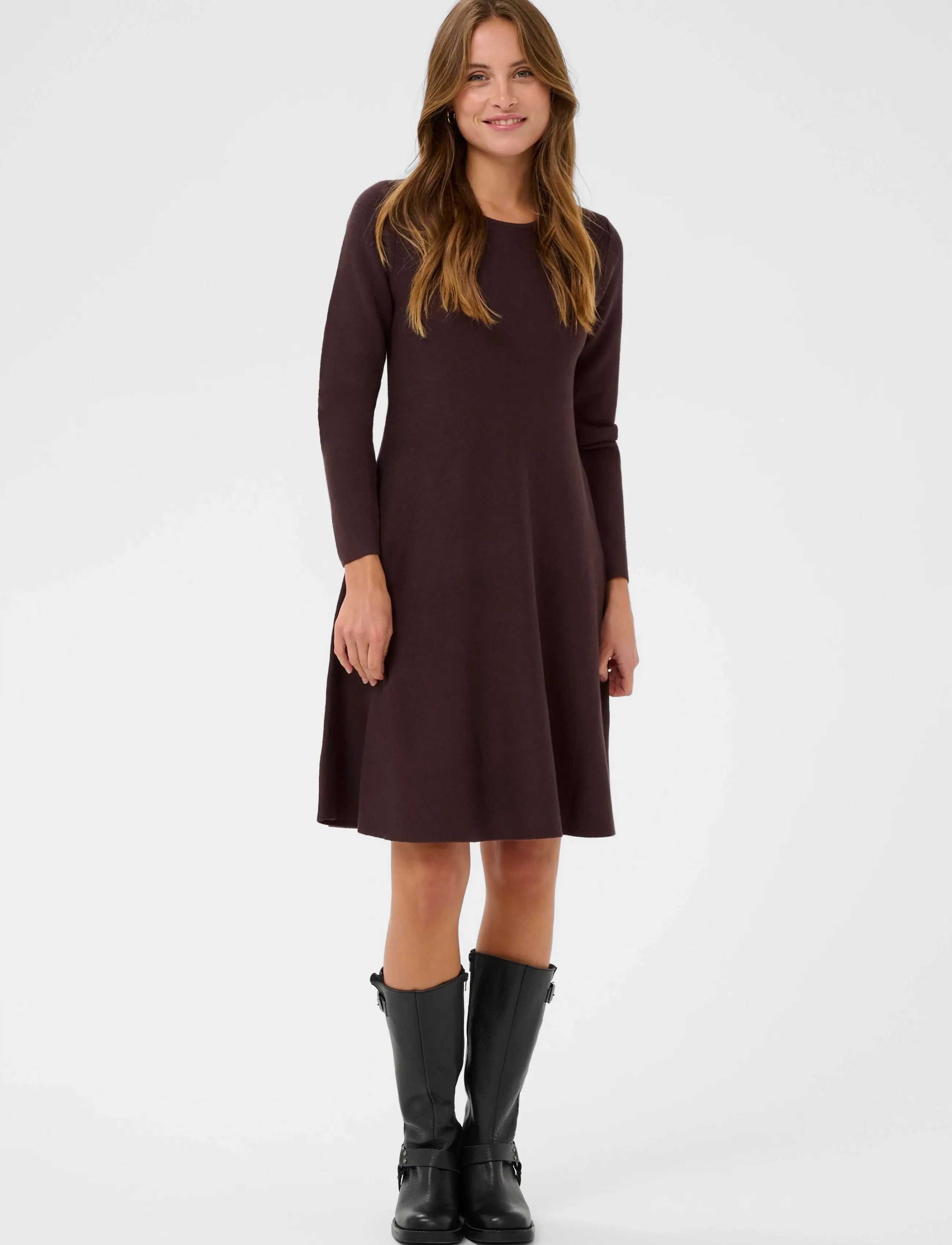 Kaffe - KAmalina Knit Dress - strickkleider - black coffee - 3