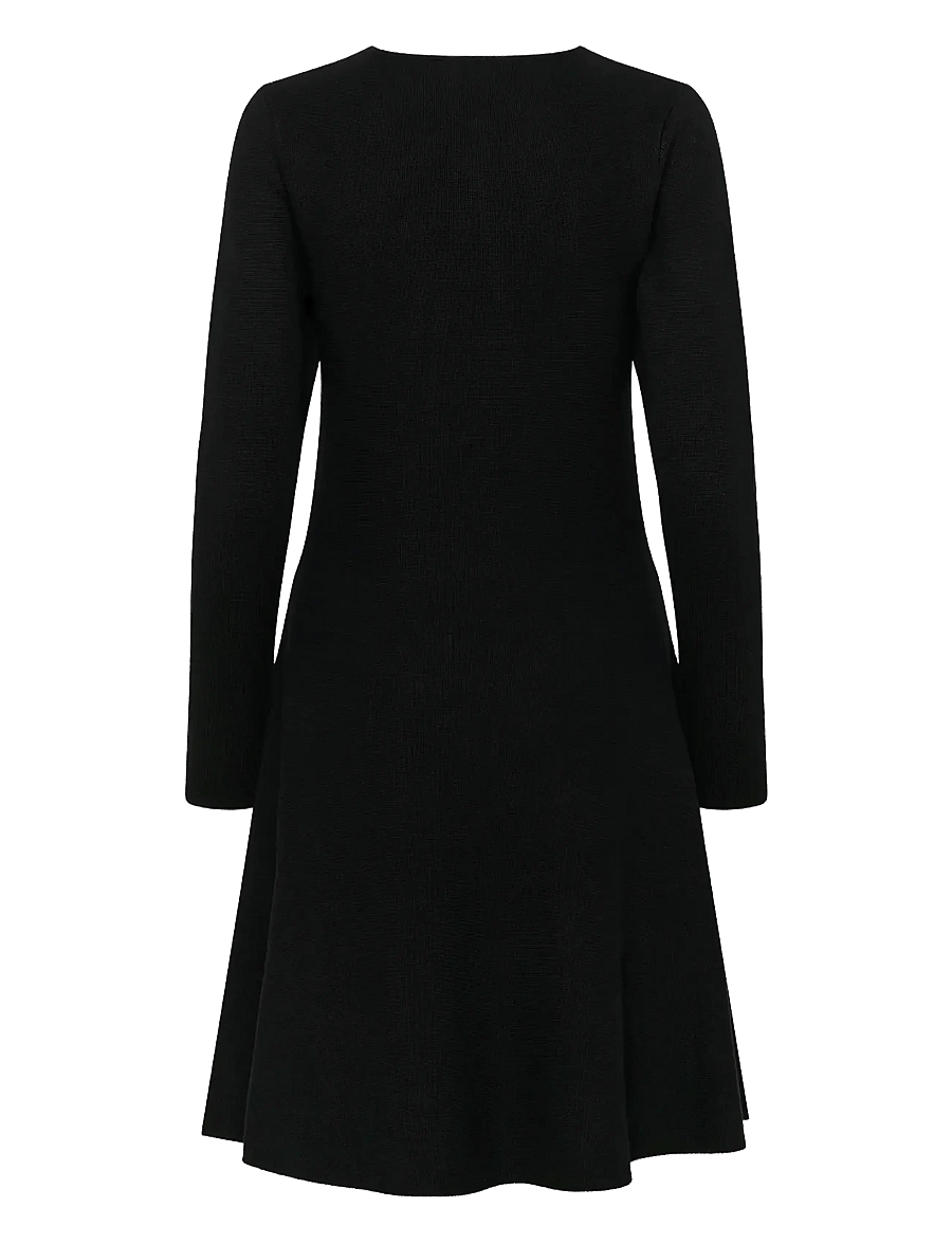 Kaffe - KAmalina Knit Dress - strickkleider - black deep - 2