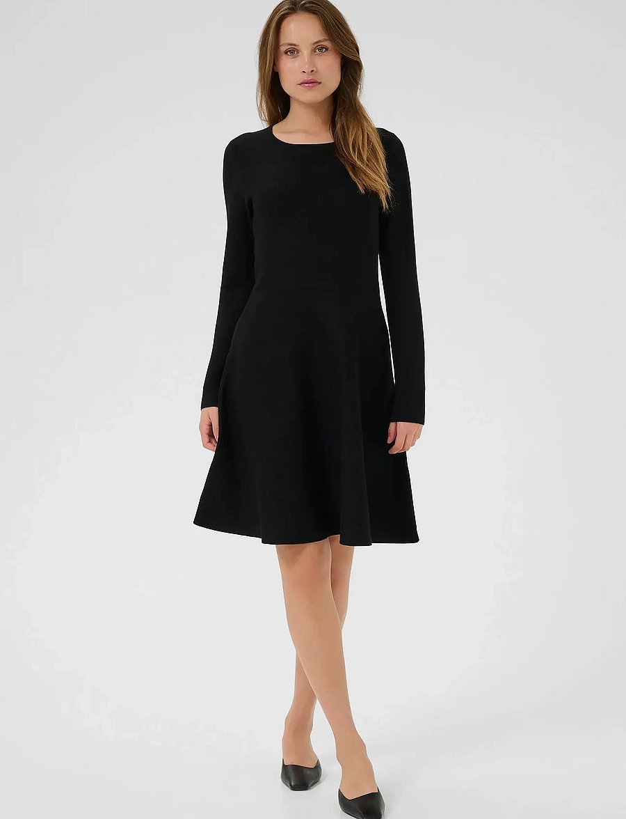 Kaffe - KAmalina Knit Dress - strickkleider - black deep - 3