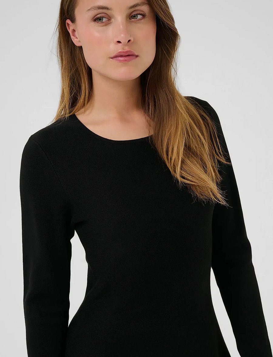 Kaffe - KAmalina Knit Dress - strickkleider - black deep - 5
