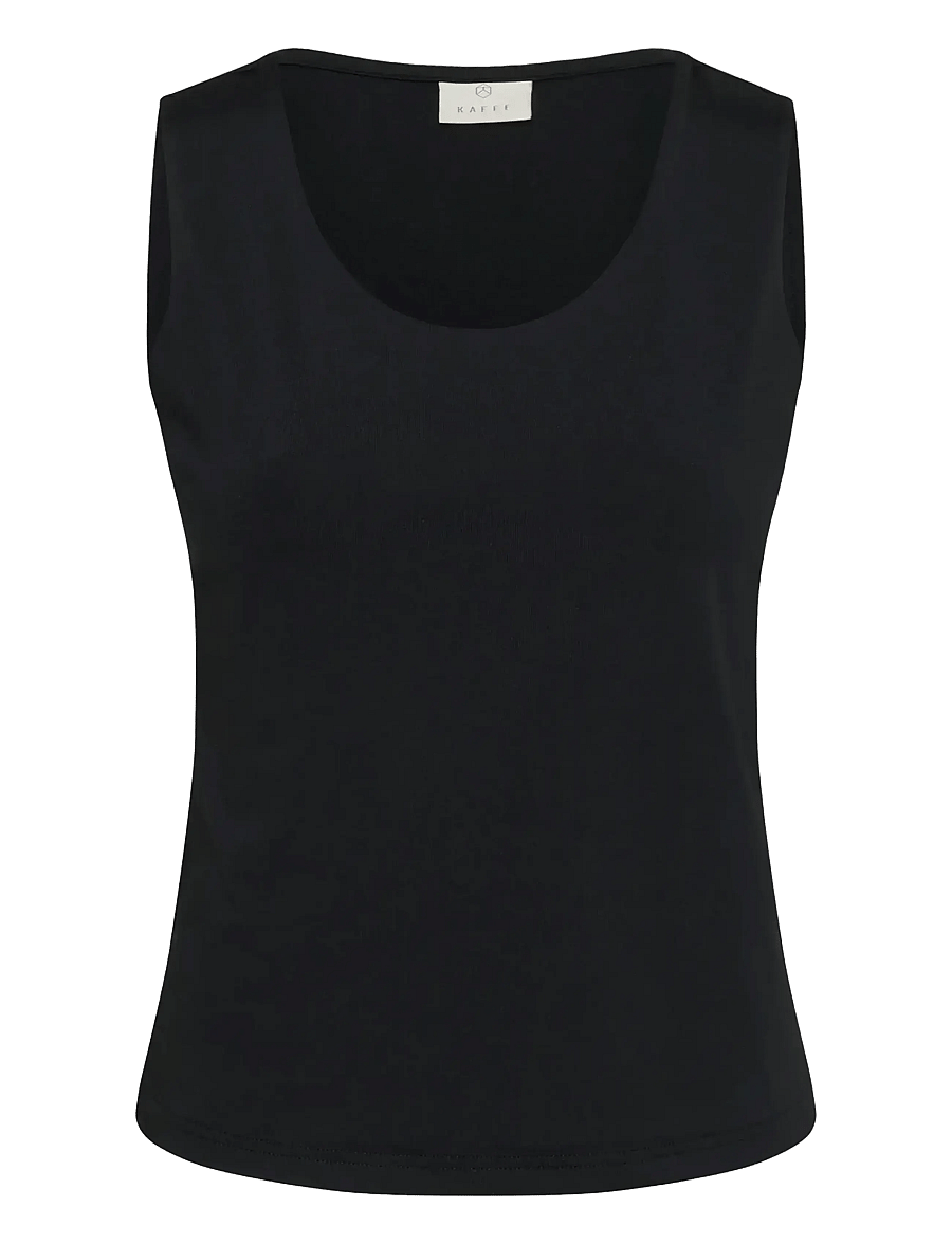 Kaffe - KAarina Jersey Top - Ärmellose tops - black deep - 1