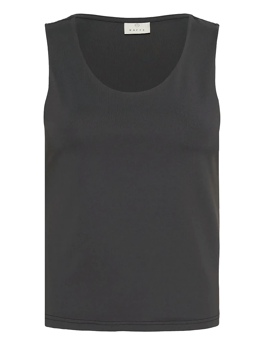 Kaffe - KAarina Jersey Top - sleeveless tops - black oyster - 1