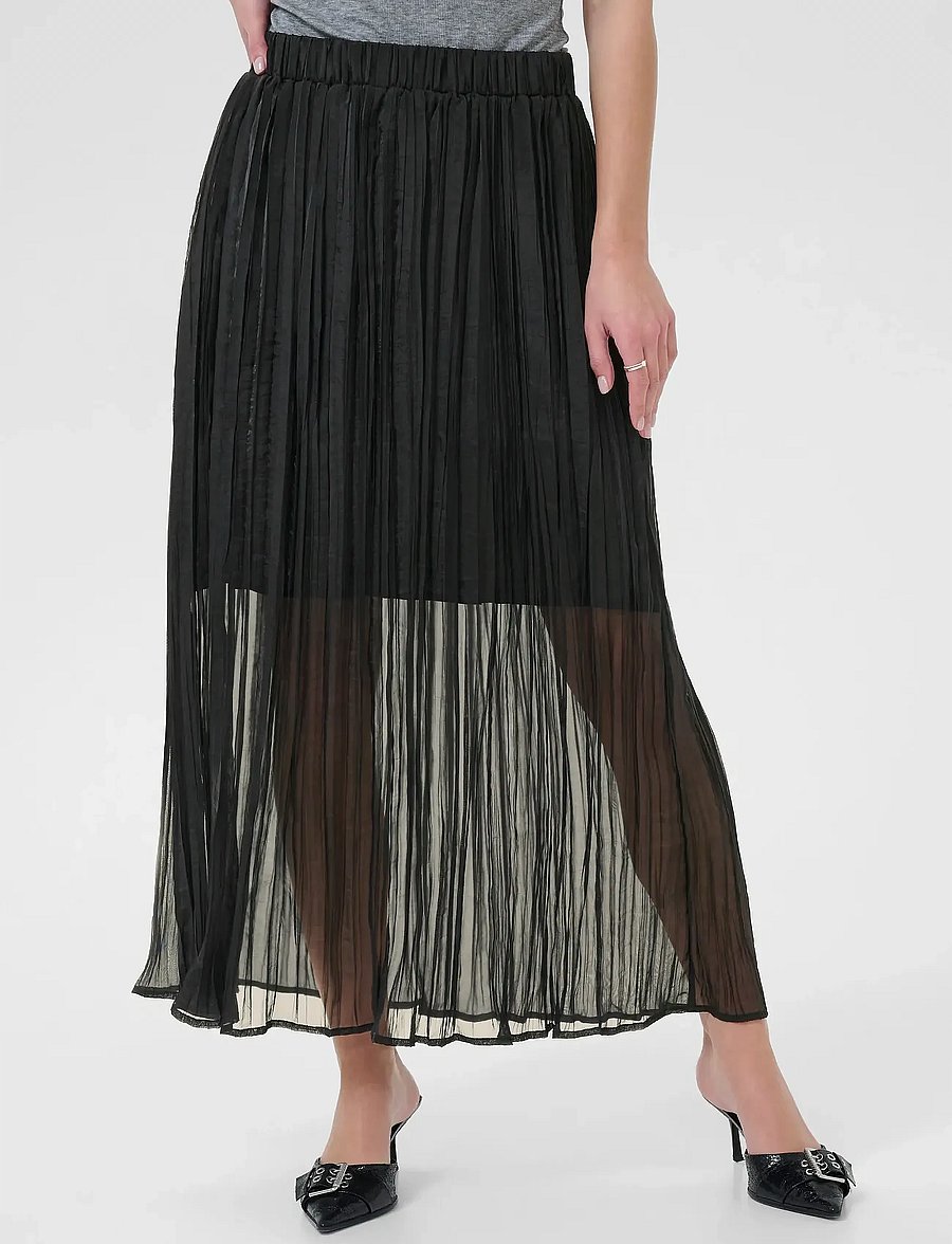 Kaffe - KApery Skirt - plisserade kjolar - black deep - 0