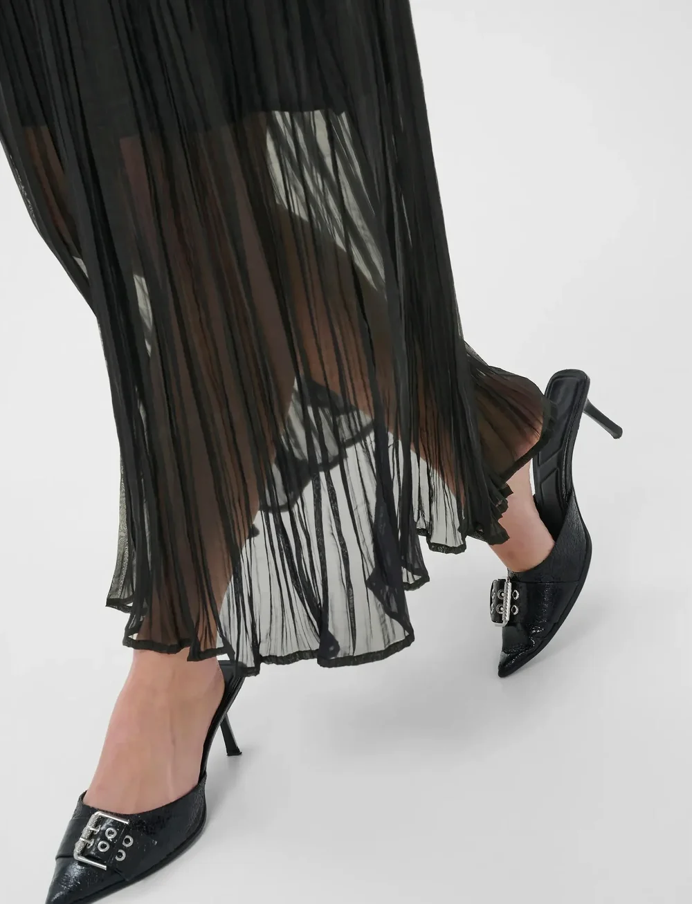 Kaffe - KApery Skirt - plisserede nederdele - black deep - 5