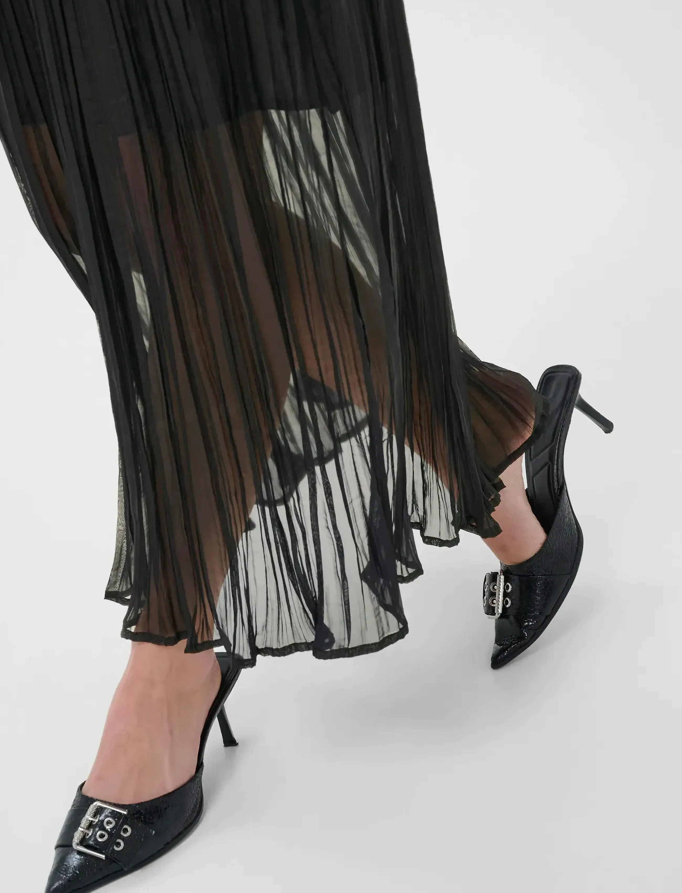 Kaffe - KApery Skirt - plisserede nederdele - black deep - 5