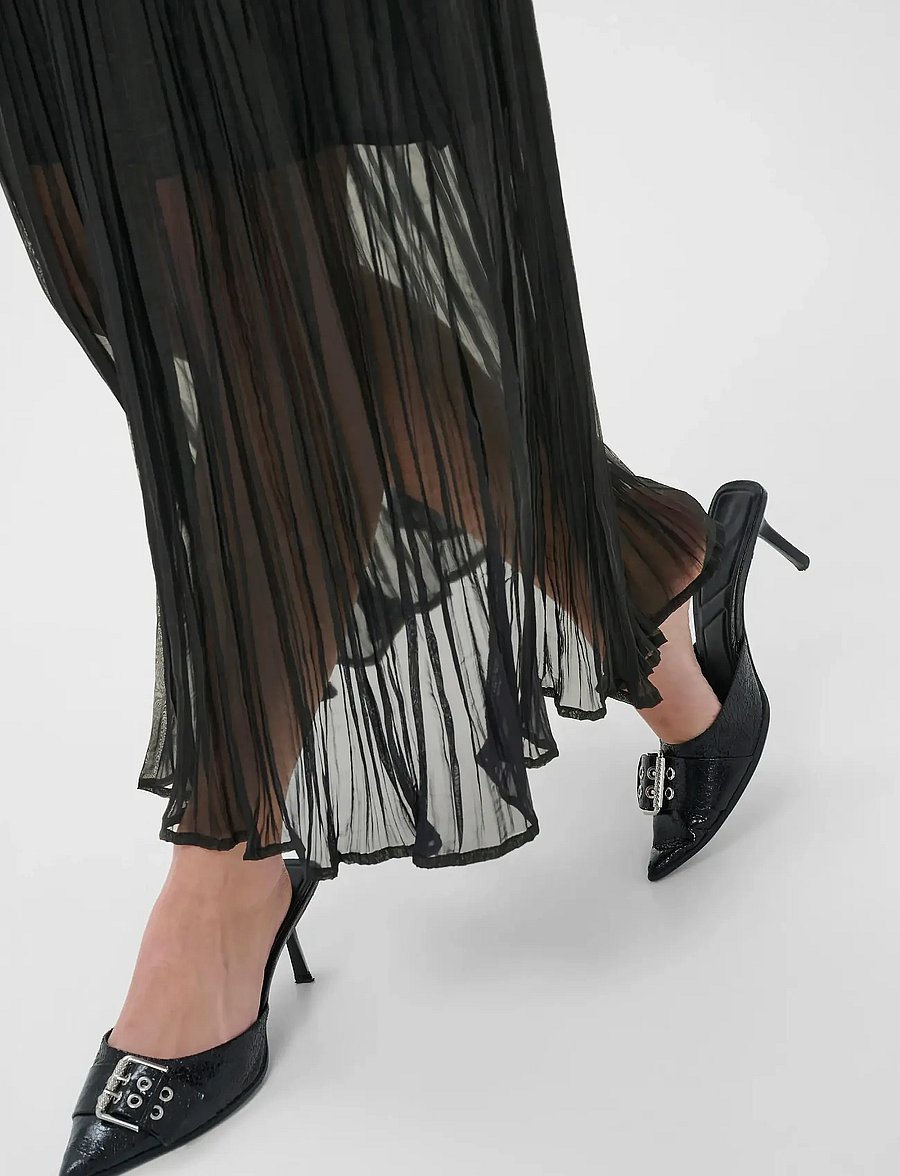 Kaffe - KApery Skirt - plisserade kjolar - black deep - 5