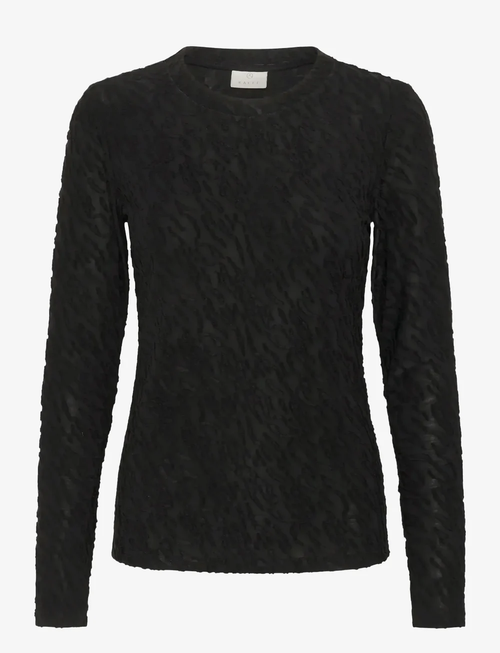 Kaffe - KAzeverina T-Shirt - pikkade varrukatega alussärgid - black deep - 1