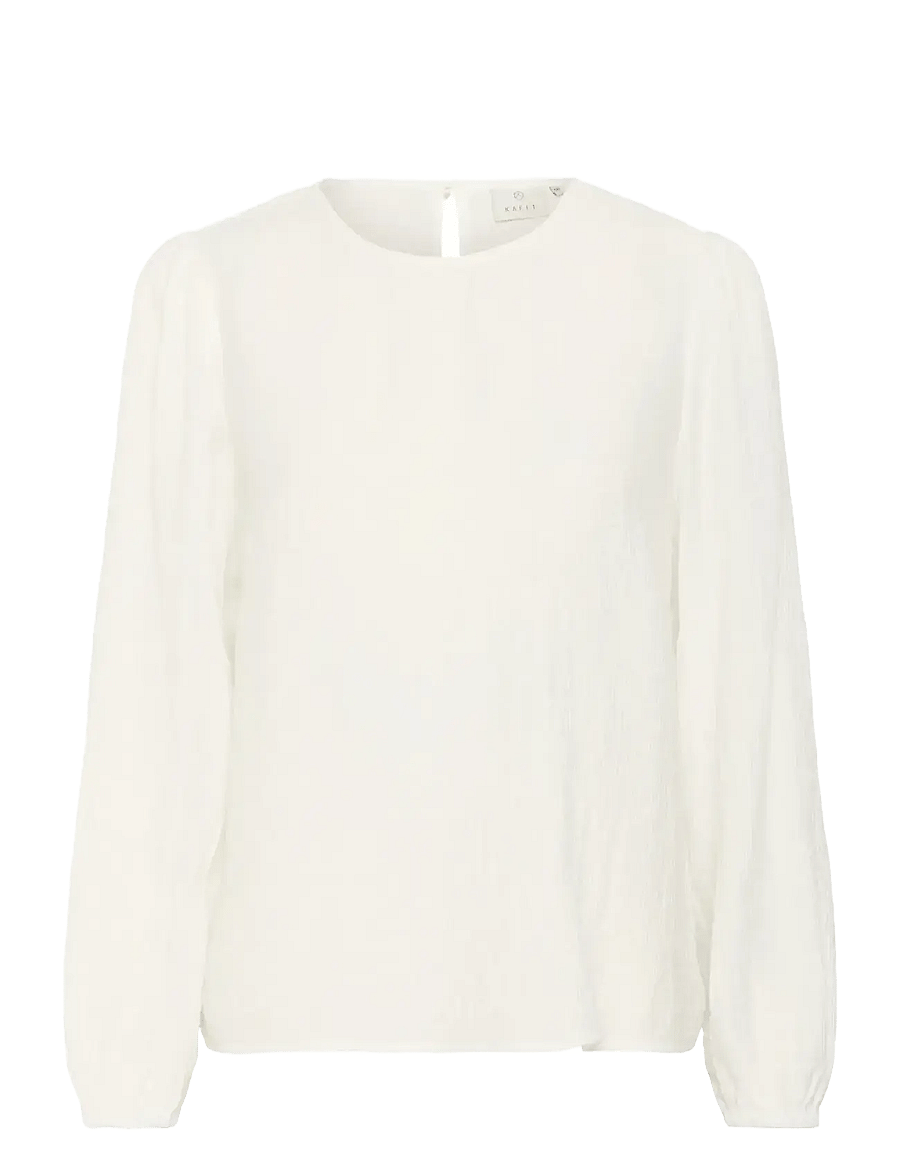 Kaffe - KAvivy Blouse - long sleeved blouses - chalk - 1