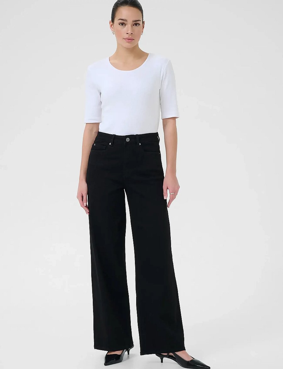 Kaffe - KAmeadow HW Reg Fit Jeans - gerade jeans - black deep - 3
