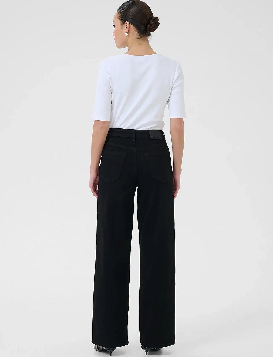 Kaffe - KAmeadow HW Reg Fit Jeans - gerade jeans - black deep - 4