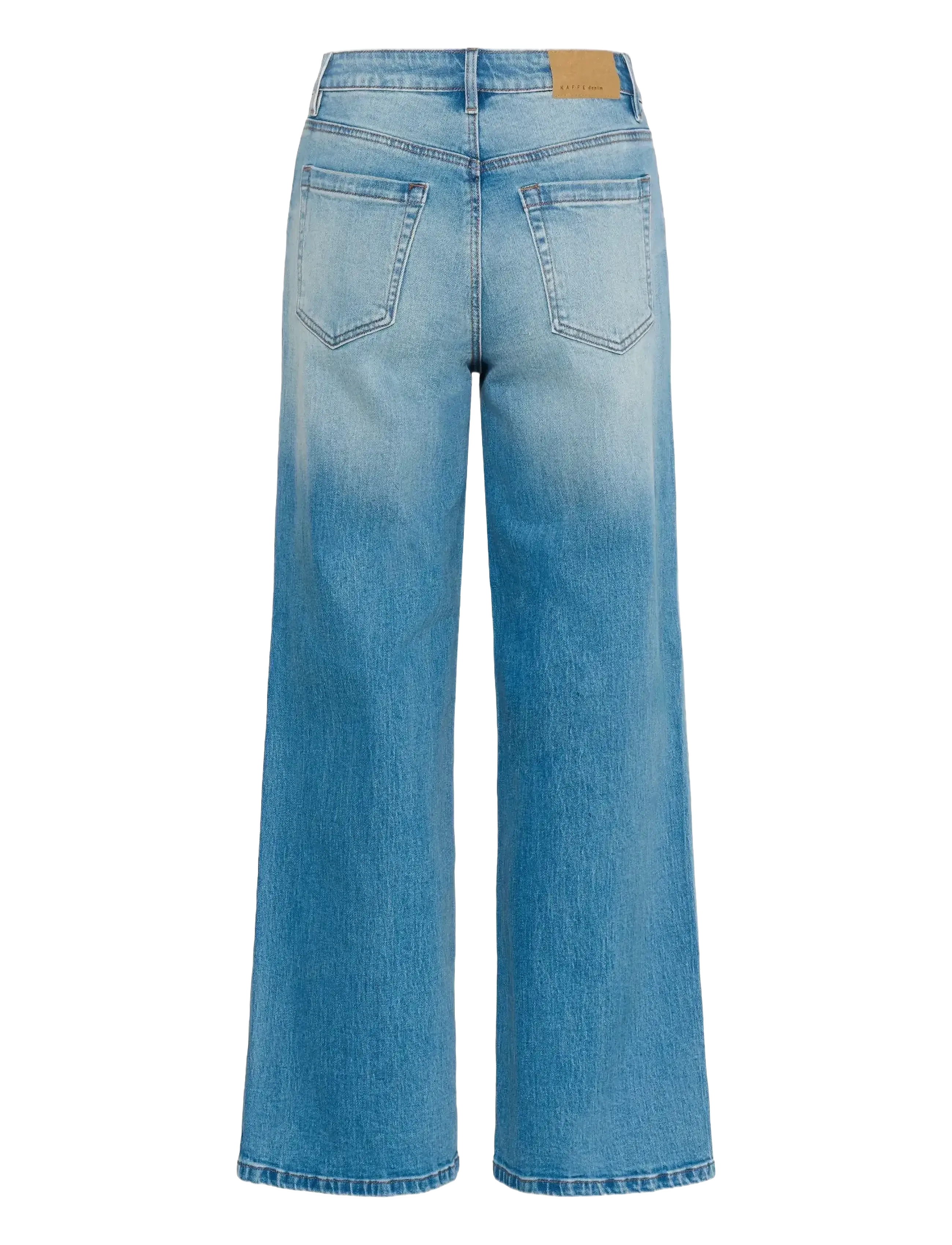 Kaffe - KAmeadow HW Reg Fit Jeans - beinar gallabuxur - vintage blue - 1