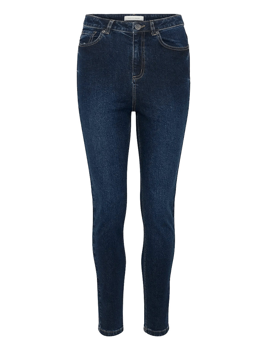 Kaffe - KAwillow HW Slim Fit Jeans - slim fit jeans - dark blue denim - 1
