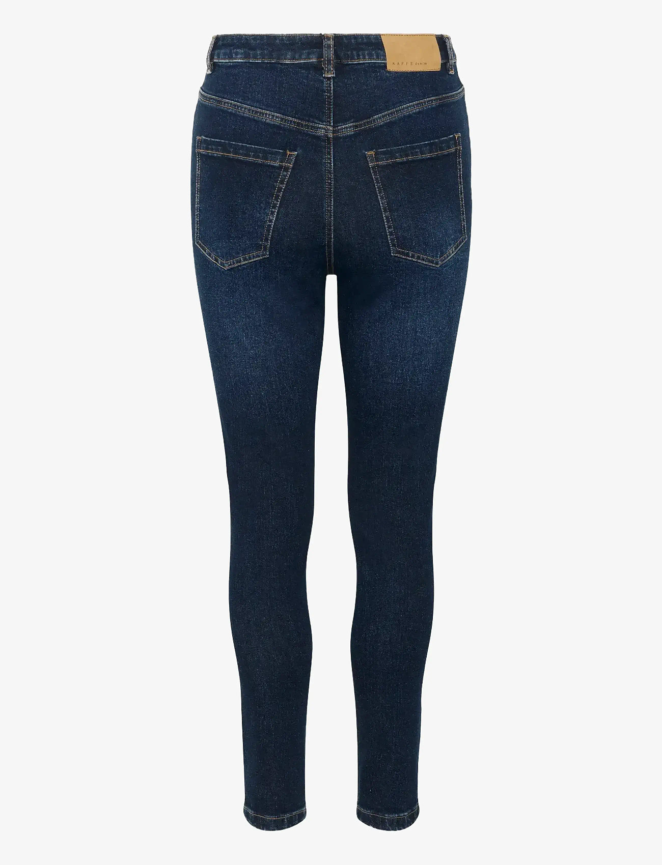 Kaffe - KAwillow HW Slim Fit Jeans - kitsad teksad - dark blue denim - 2