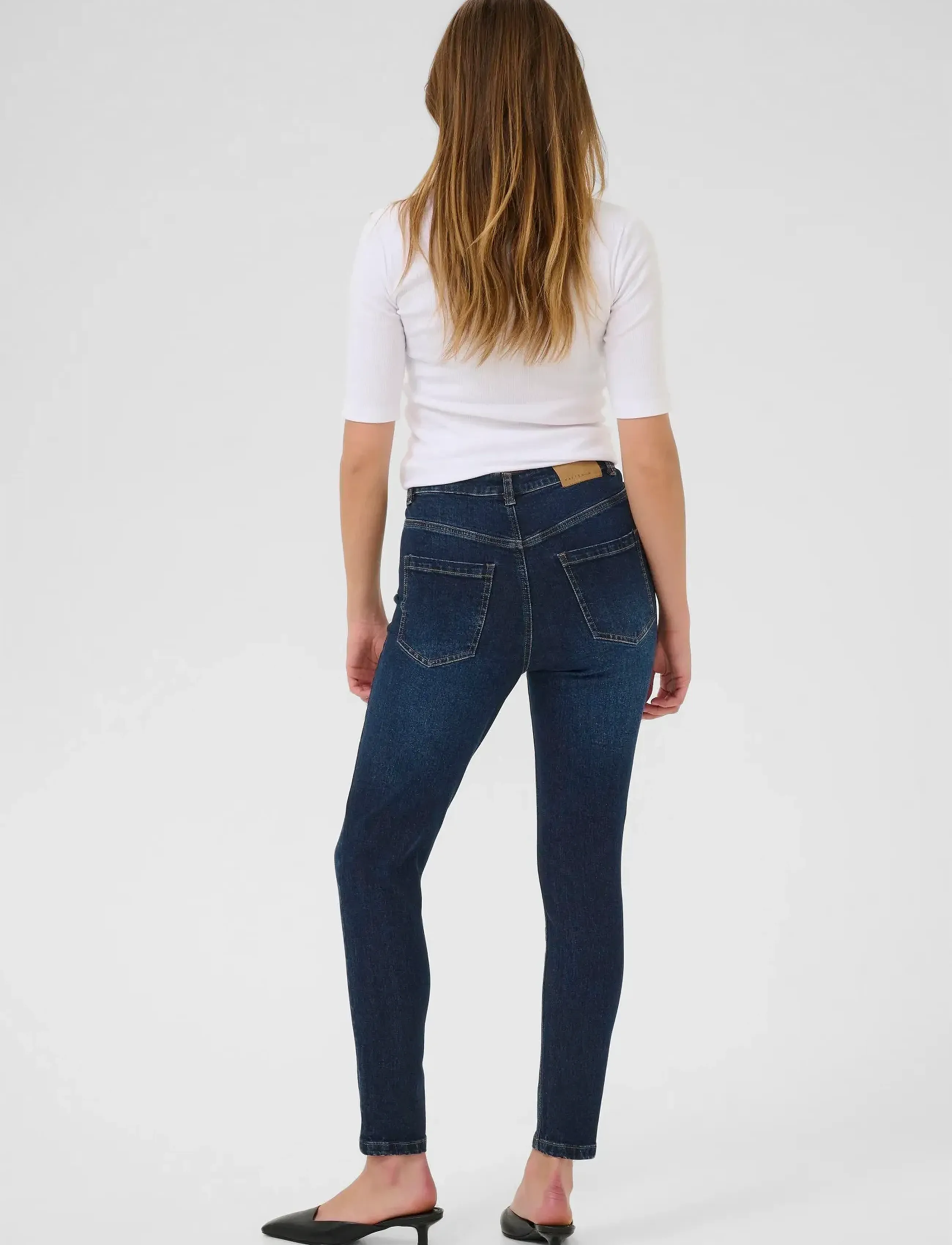 Kaffe - KAwillow HW Slim Fit Jeans - jeans slim - dark blue denim - 4