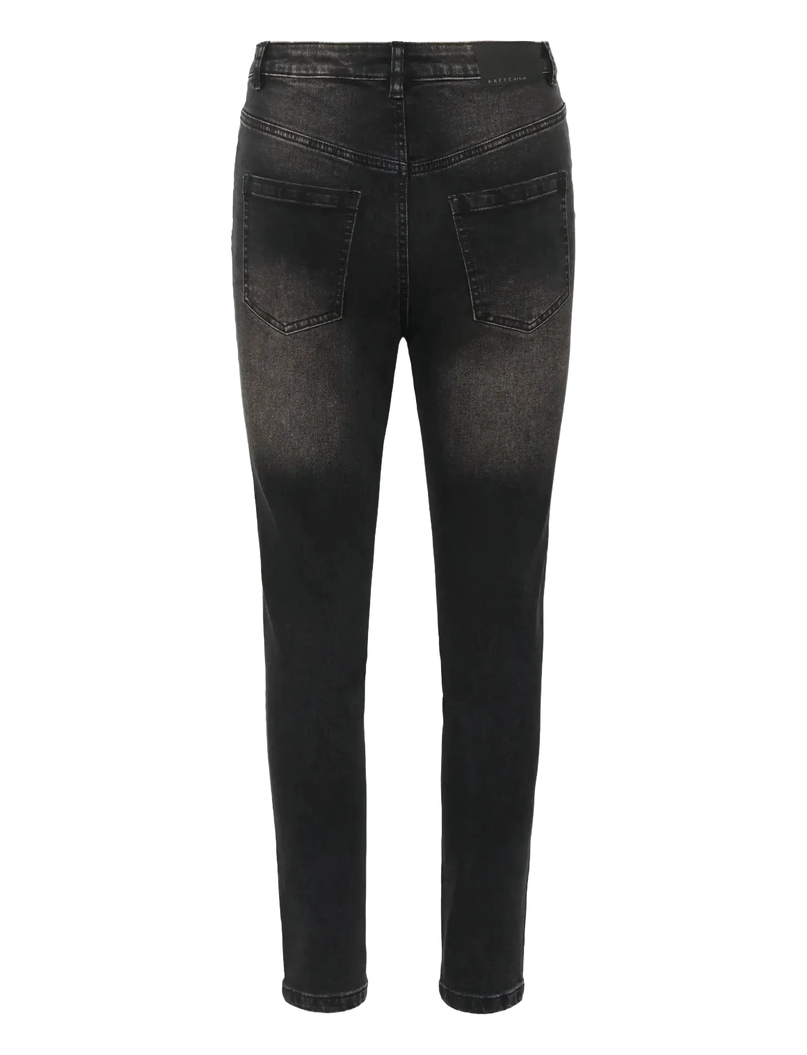 Kaffe - KAwillow HW Slim Fit Jeans - kitsad teksad - dark grey wash - 2