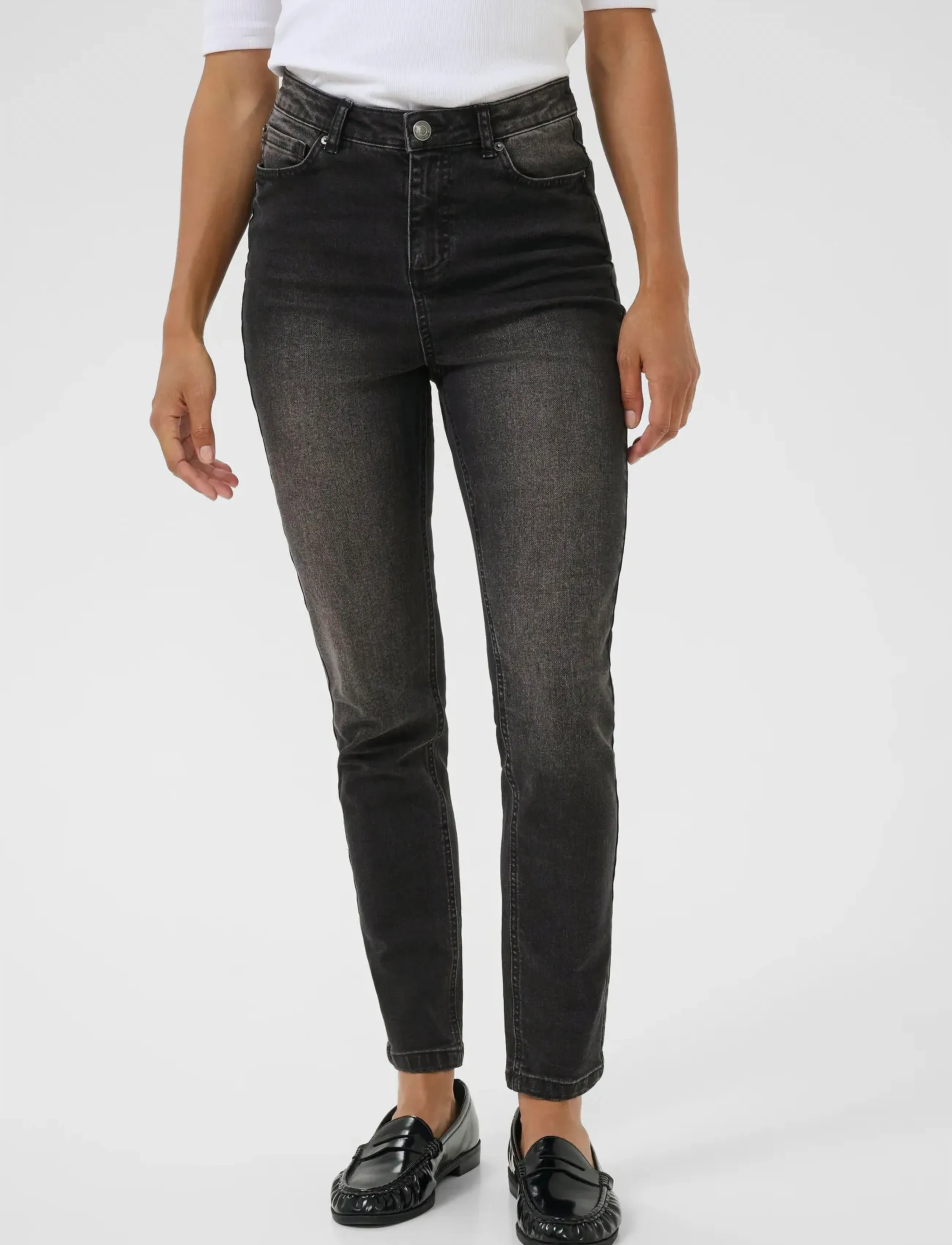 Kaffe Kawillow Hw Slim Fit Jeans, 29, Grau - Slim, Frauen