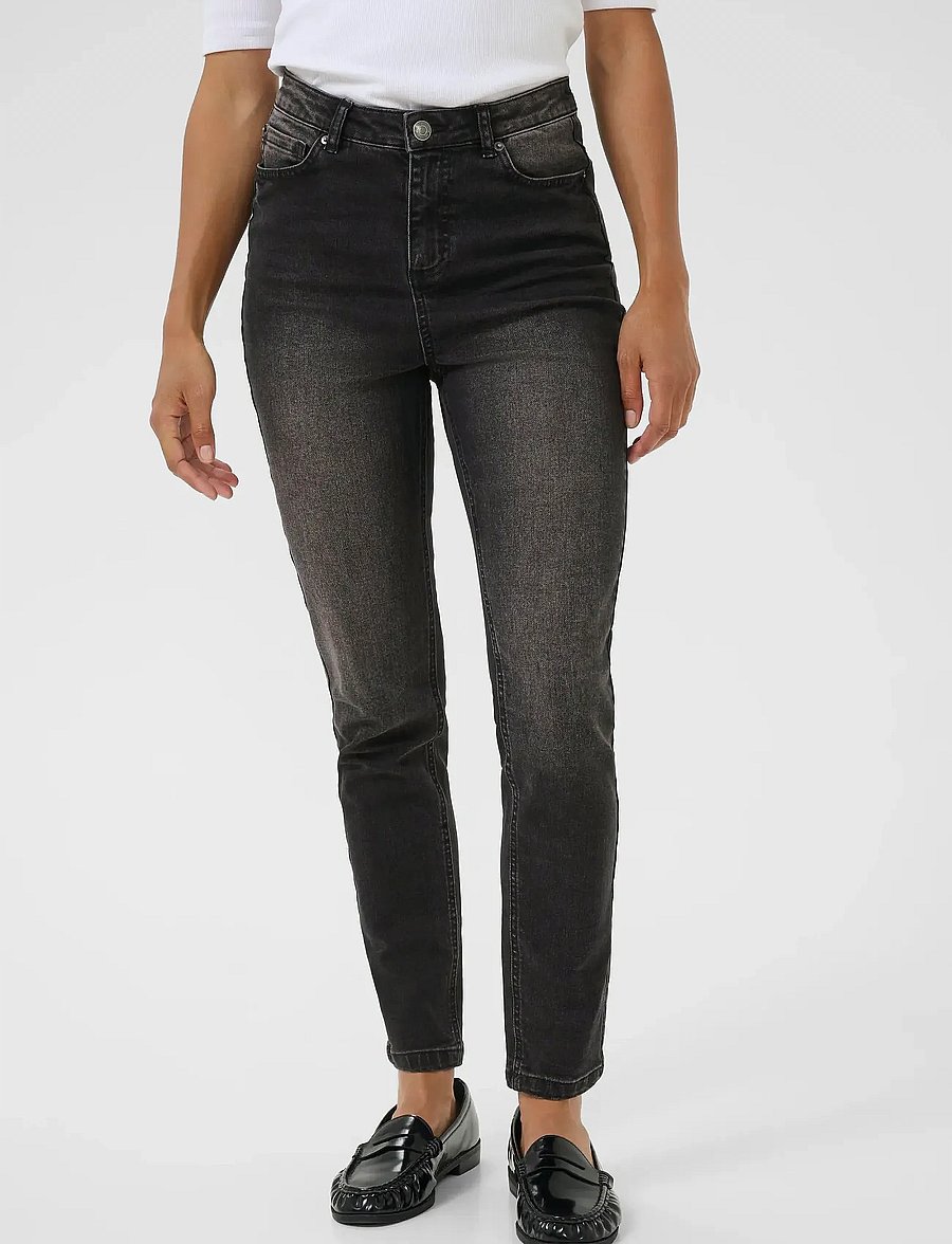 Kaffe - KAwillow HW Slim Fit Jeans - slim fit jeans - dark grey wash - 0