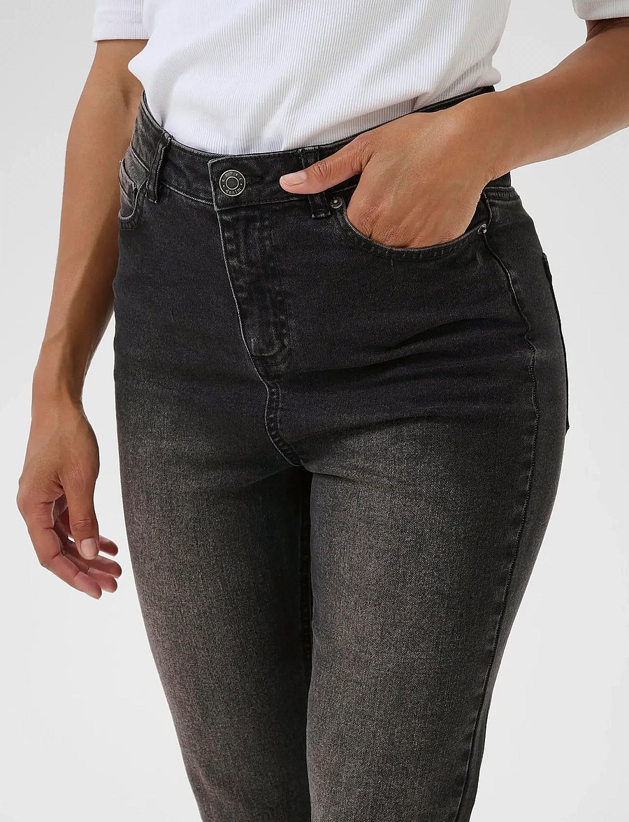 Kaffe - KAwillow HW Slim Fit Jeans - slim fit jeans - dark grey wash - 5