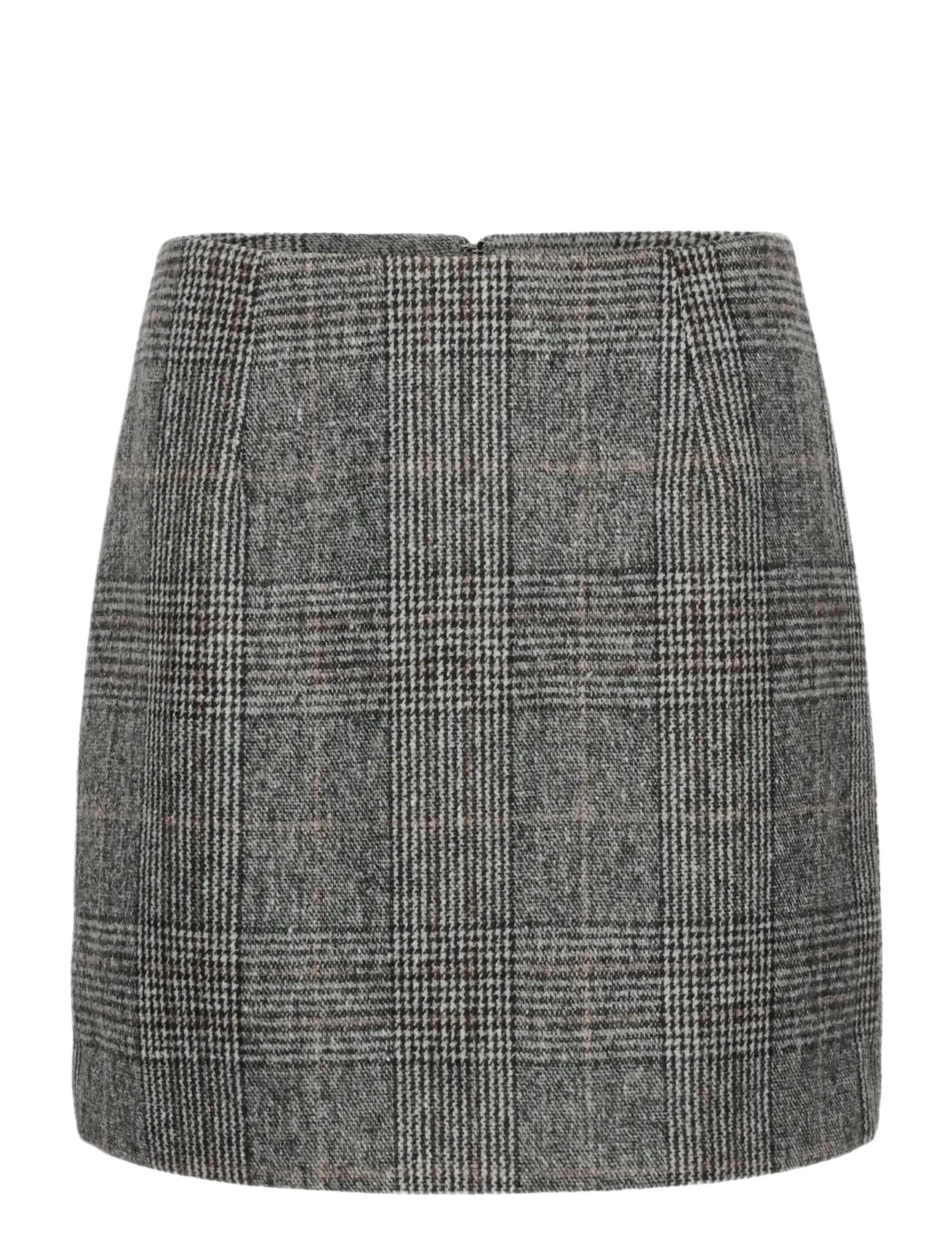 Kaffe KAvivian Pencil Skirt - Bleistiftröcke - GREY PRINCE OF WALES CHECK / grey