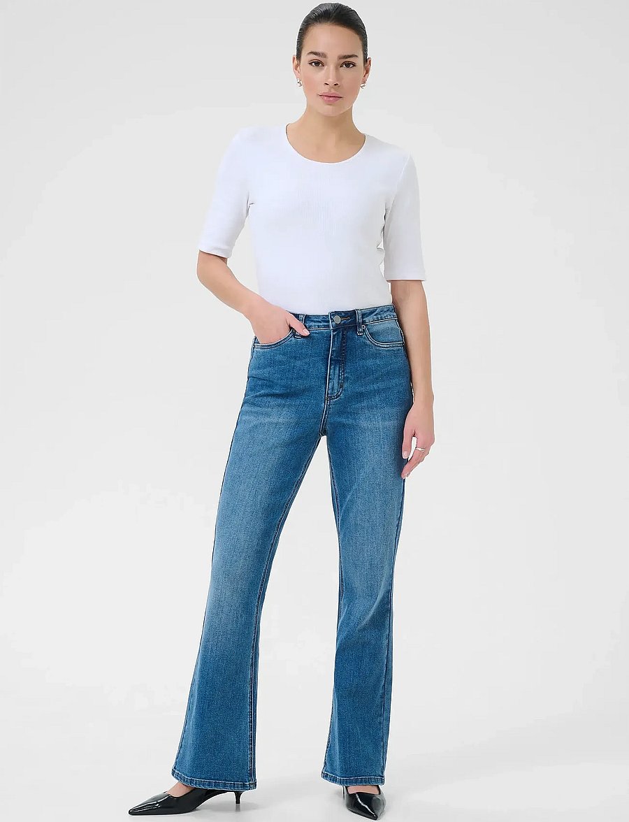 Kaffe - KAforest HW 1Slim Fit Jeans - dzwony dżinsy - medium blue denim - 3