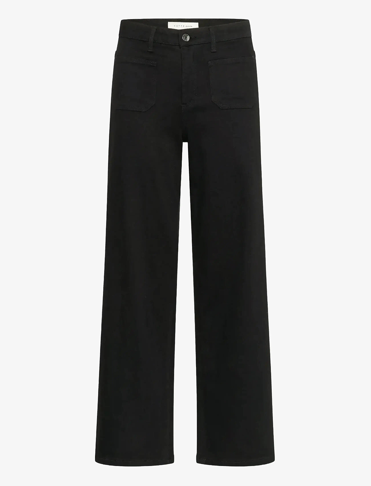 Kaffe - KAbrook HW Reg Fit Jeans - straight jeans - black deep - 1