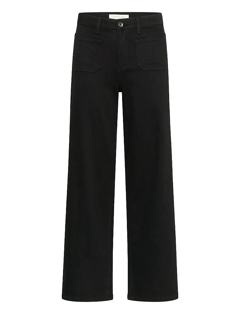 Kaffe - KAbrook HW Reg Fit Jeans - straight jeans - black deep - 1