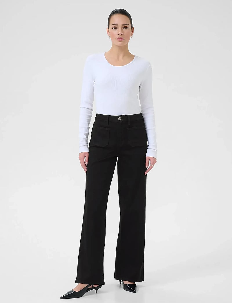 Kaffe - KAbrook HW Reg Fit Jeans - straight jeans - black deep - 3