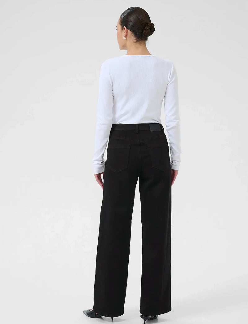 Kaffe - KAbrook HW Reg Fit Jeans - straight jeans - black deep - 4