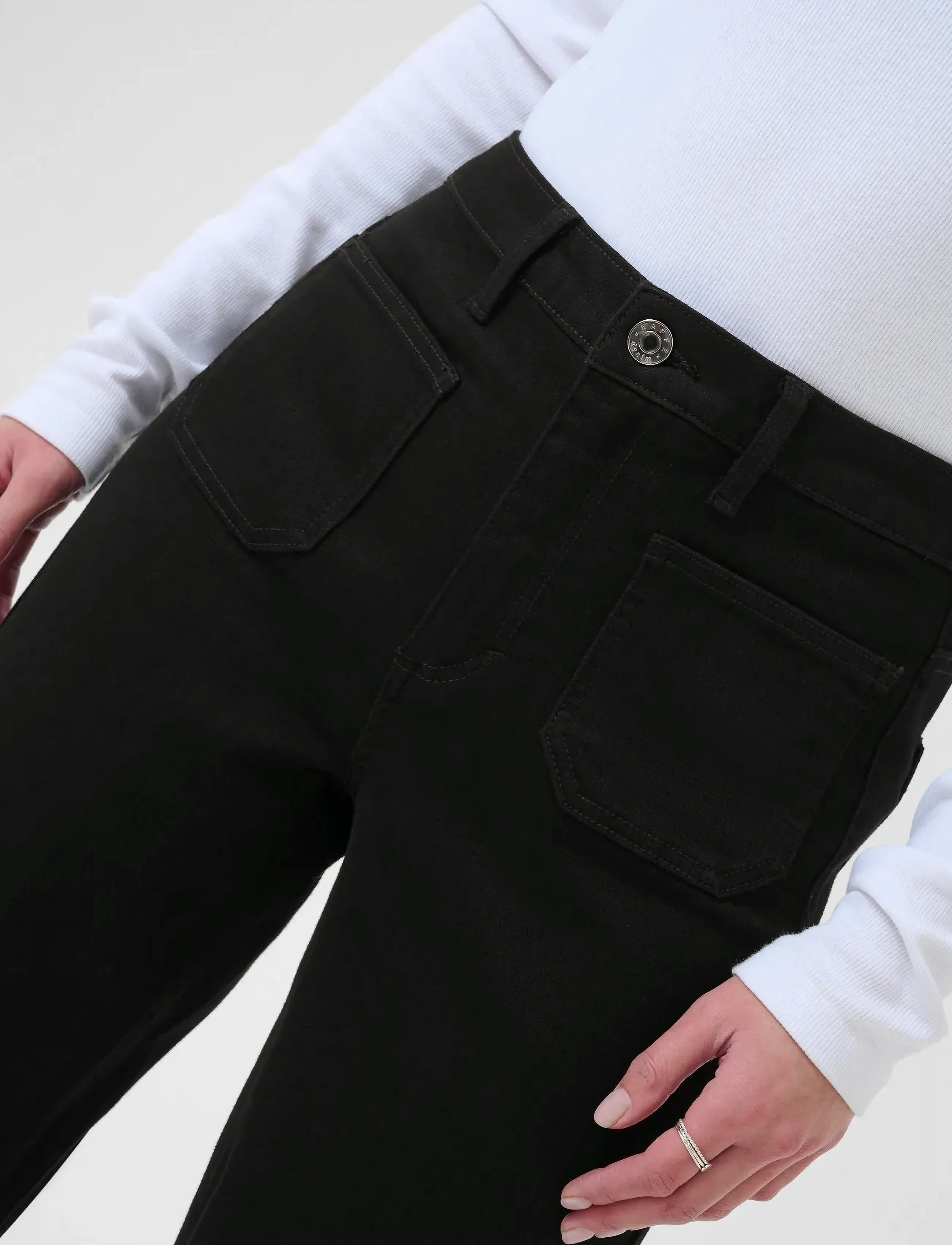 Kaffe - KAbrook HW Reg Fit Jeans - straight jeans - black deep - 5