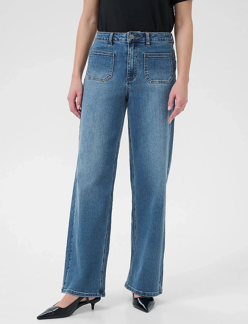 Kaffe - KAbrook HW Reg Fit Jeans - straight jeans - medium blue denim - 0