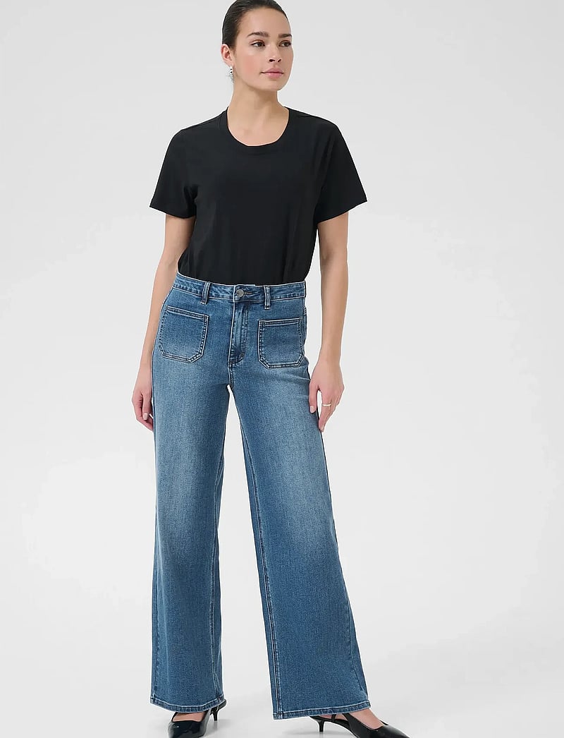 Kaffe - KAbrook HW Reg Fit Jeans - straight jeans - medium blue denim - 3