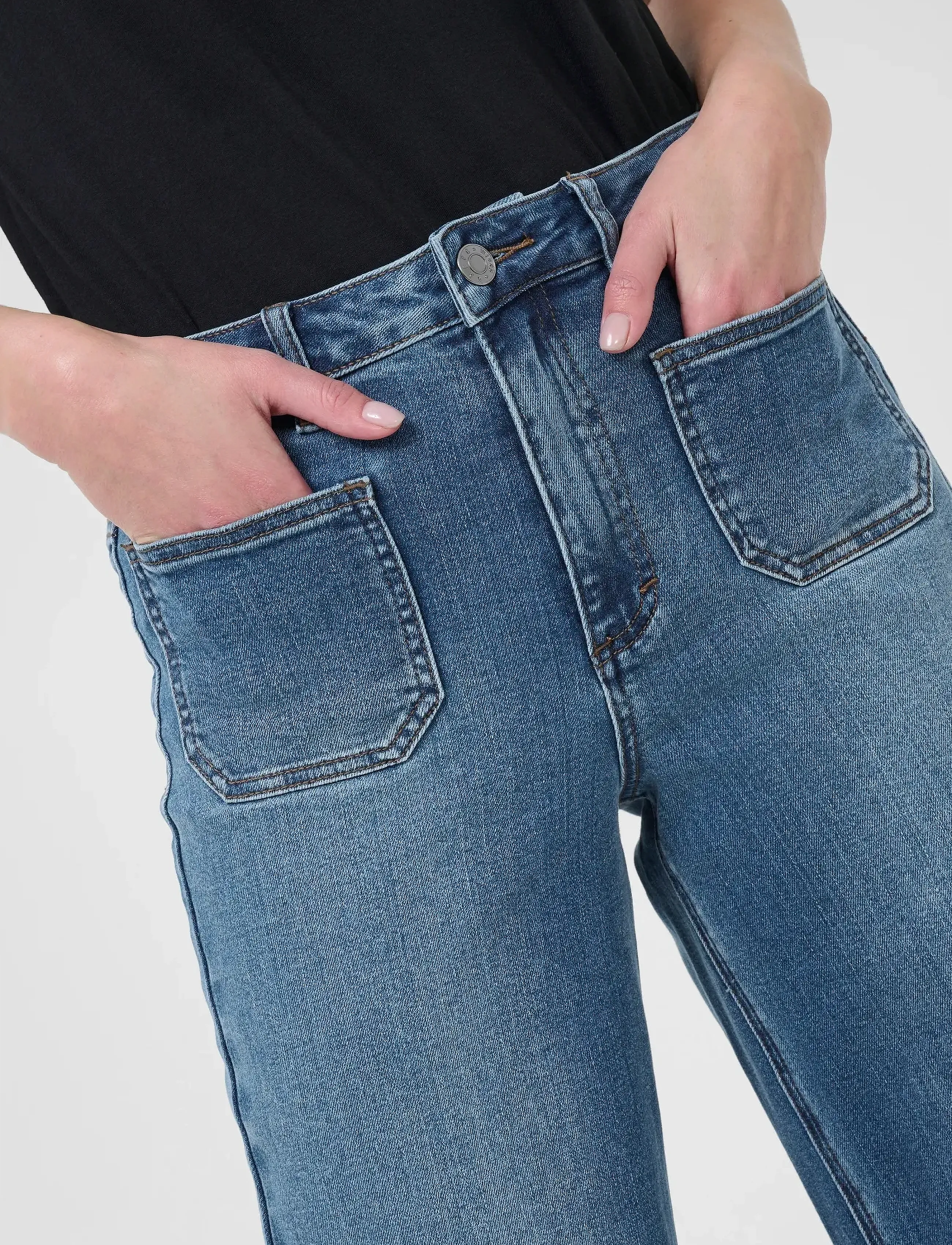Kaffe - KAbrook HW Reg Fit Jeans - straight jeans - medium blue denim - 5