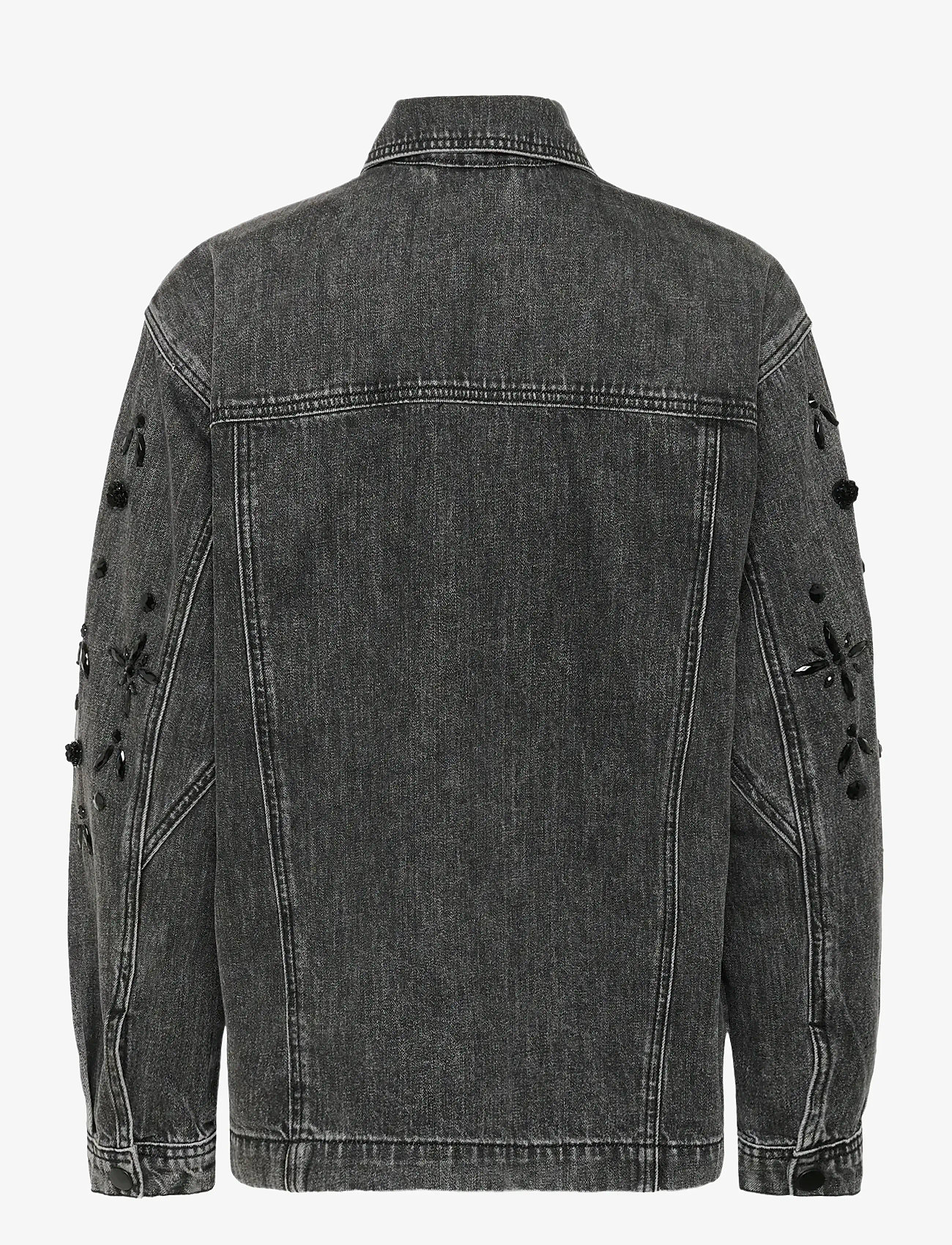Kaffe - KAjaiden Denim Jacket - spring jackets - dark grey washed denim - 1