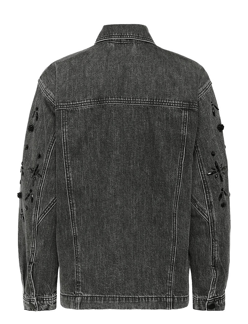 Kaffe - KAjaiden Denim Jacket - jeansjackor - dark grey washed denim - 2