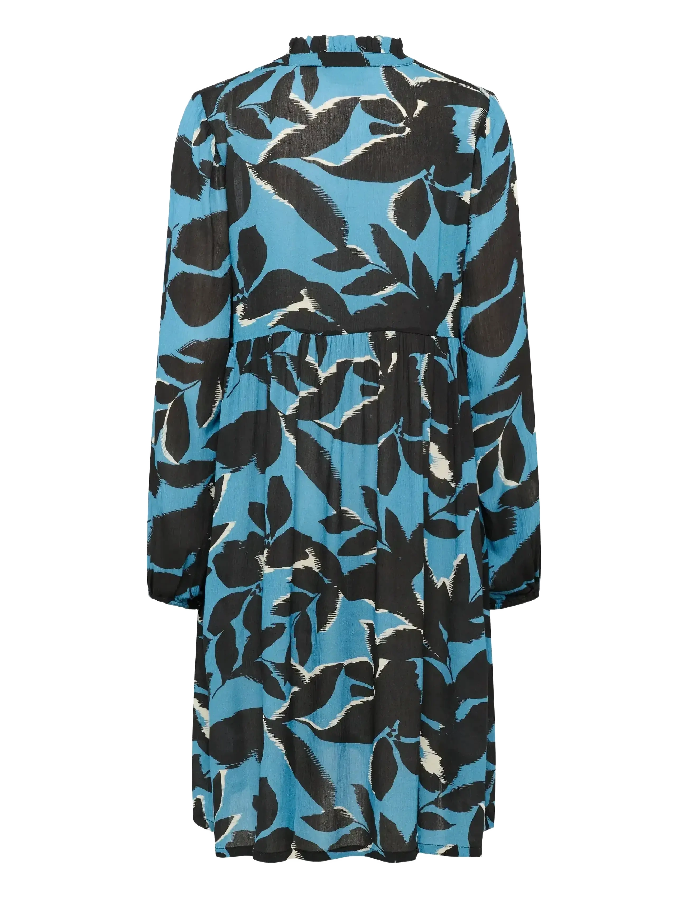 Kaffe - KAlisette Amber Dress - skjortekjoler - windward blue/black flower - 2